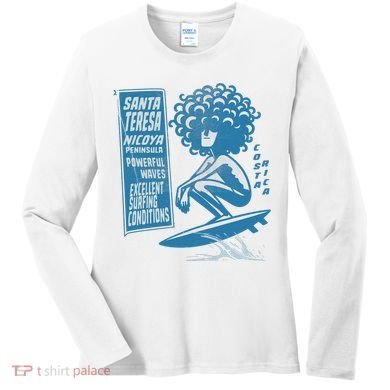 Santa Teresa Costa Rica Surf Break. Women's Long Sleeve Shirt