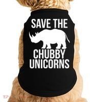 Save The Chubby Unicorn Funny Doggie Tank thumb 0