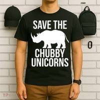 Save The Chubby Unicorn Funny T-Shirt thumb 6