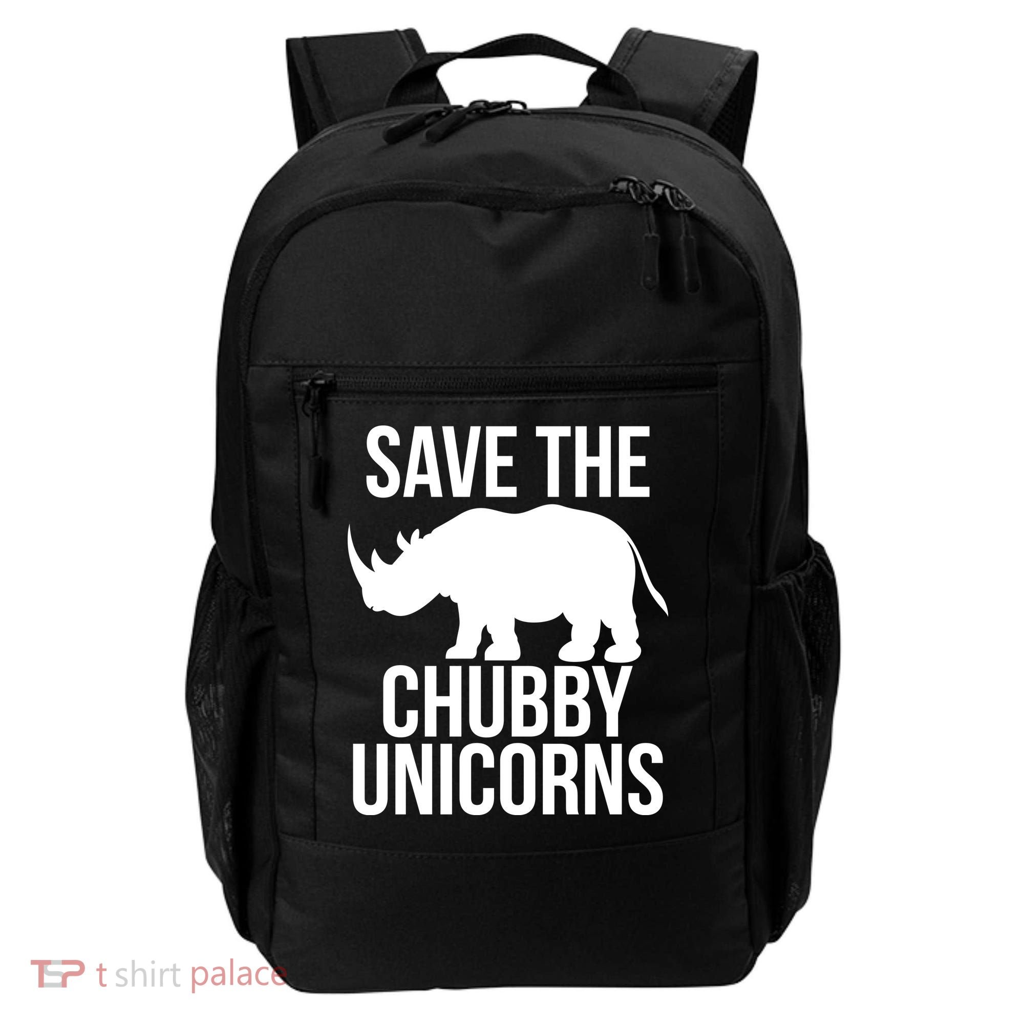 Save The Chubby Unicorn Funny Backpack