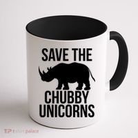 Save The Chubby Unicorn Funny Coffee Mug thumb 1