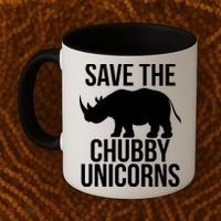 Save The Chubby Unicorn Funny Coffee Mug thumb 2