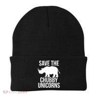 Save The Chubby Unicorn Funny Beanie thumb 0
