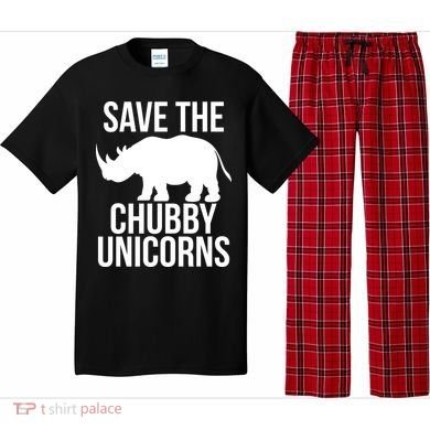 Save The Chubby Unicorn Funny Pajama Set