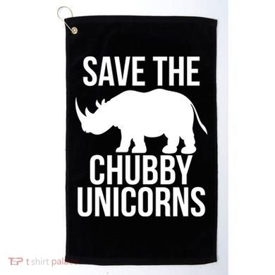 Save The Chubby Unicorn Funny Golf Towel