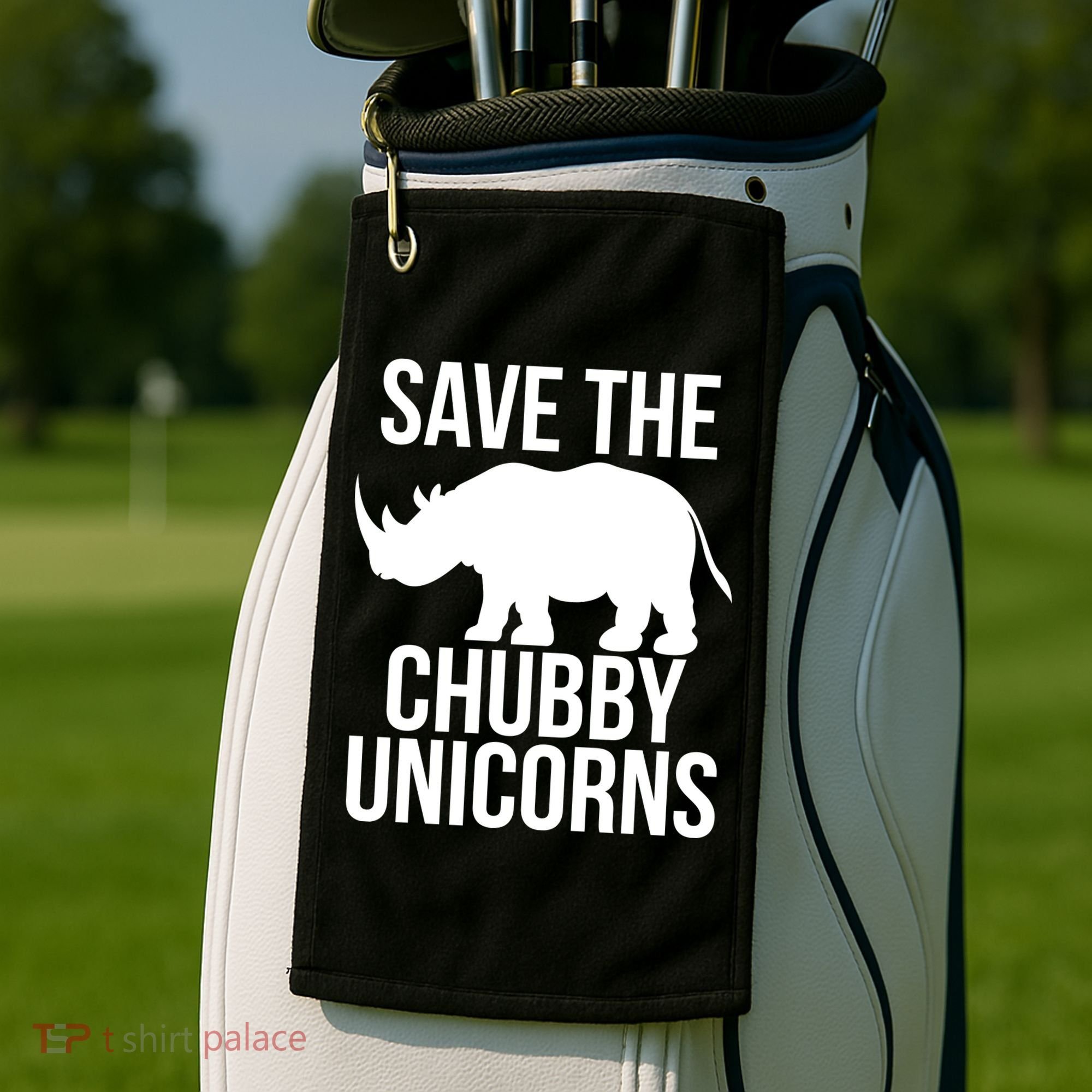 Save The Chubby Unicorn Funny Golf Towel