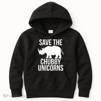 Save The Chubby Unicorn Funny Kids Hoodie thumb 0