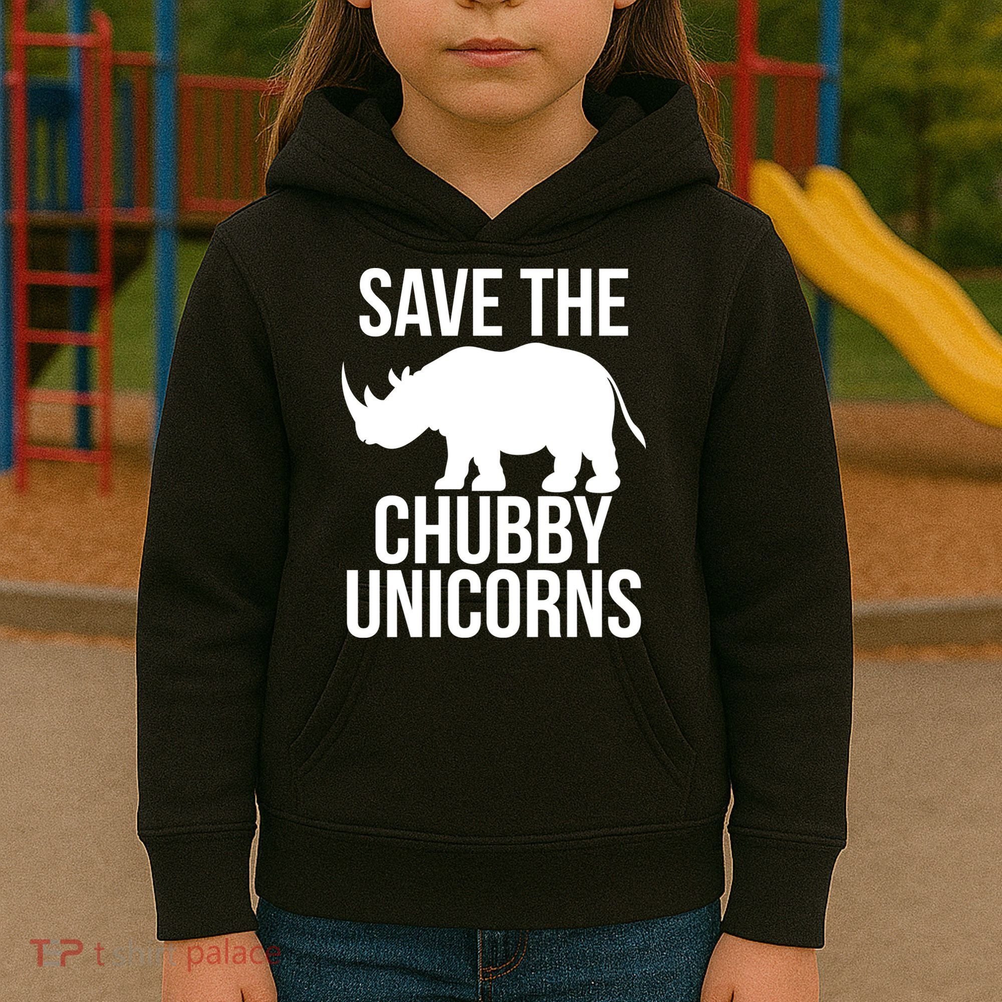 Save The Chubby Unicorn Funny Kids Hoodie