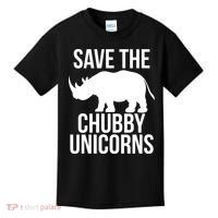 Save The Chubby Unicorn Funny Kids T-Shirt thumb 0
