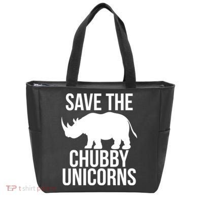 Save The Chubby Unicorn Funny Tote Bag