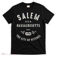 Salem The City Of Witches Massachusetts Vintage T-Shirt thumb 0
