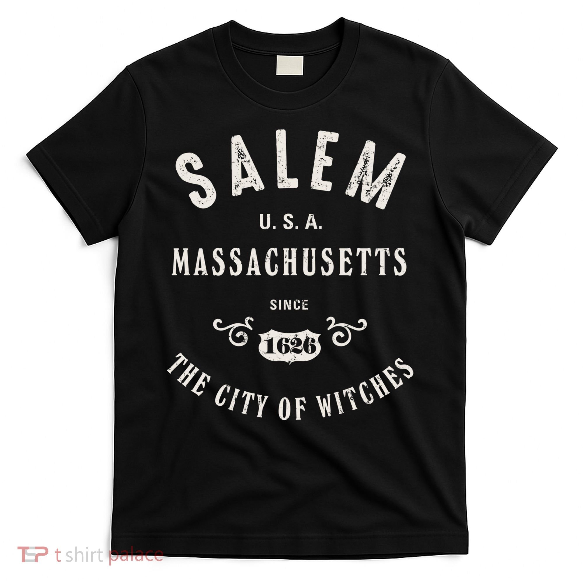 Salem The City Of Witches Massachusetts Vintage T-Shirt