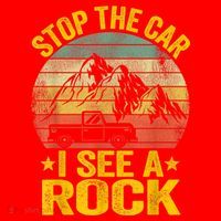 Stop The Car I See A Rock Collector Geology Funny Geologist Santa Hat thumb 1