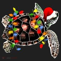 Sea Turtle Christmas Lights Funny Santa Hat Merry Christmas Hat thumb 2