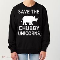 Save The Chubby Unicorns Rhino Funny Cute Gift Women's Sweatshirt thumb 0