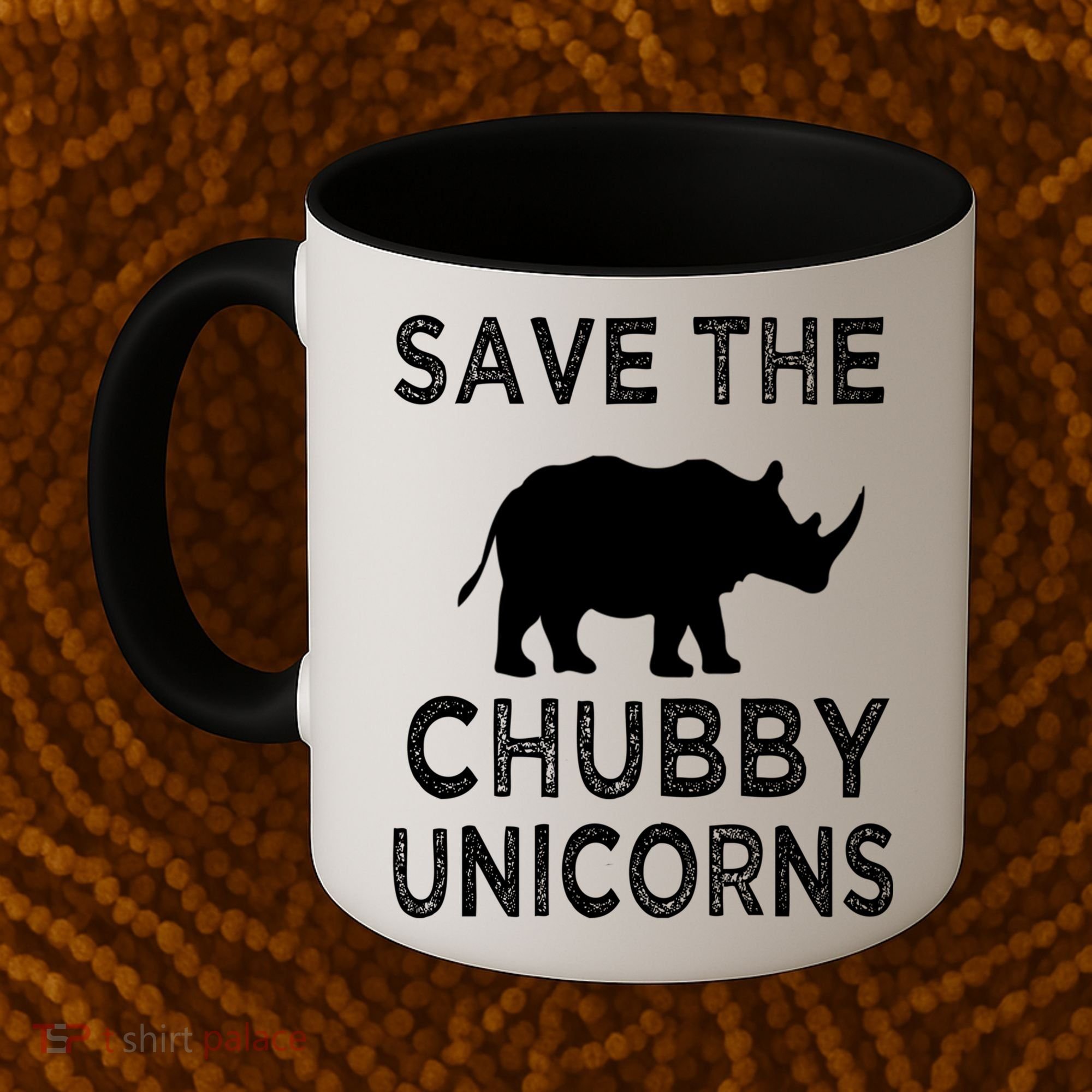 Save The Chubby Unicorns Rhino Funny Cute Gift Coffee Mug