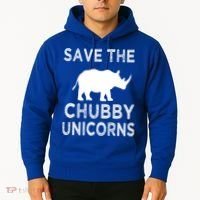 Save The Chubby Unicorns Rhino Funny Cute Gift Hoodie thumb 2