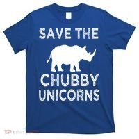 Save The Chubby Unicorns Rhino Funny Cute Gift T-Shirt thumb 0