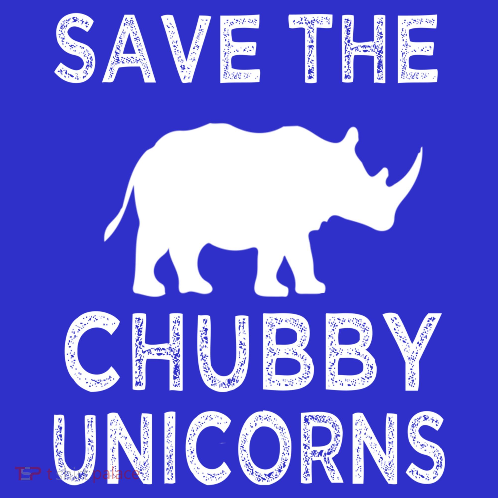 Save The Chubby Unicorns Rhino Funny Cute Gift Baby Bodysuit