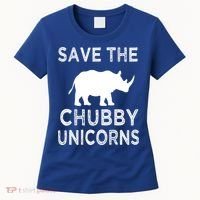 Save The Chubby Unicorns Rhino Funny Cute Gift Women's T-Shirt thumb 0
