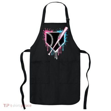Sport Team Cool B.A.S.E.B.A.L.L Home Plate Drip With Sprinkles Drip Apron