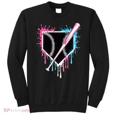 Sport Team Cool B.A.S.E.B.A.L.L Home Plate Drip With Sprinkles Drip Sweatshirt