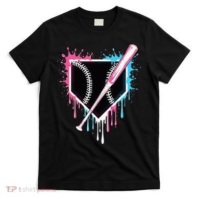 Sport Team Cool B.A.S.E.B.A.L.L Home Plate Drip With Sprinkles Drip T-Shirt