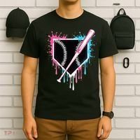 Sport Team Cool B.A.S.E.B.A.L.L Home Plate Drip With Sprinkles Drip T-Shirt thumb 6