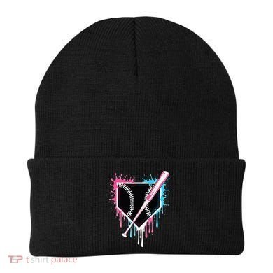 Sport Team Cool B.A.S.E.B.A.L.L Home Plate Drip With Sprinkles Drip Beanie