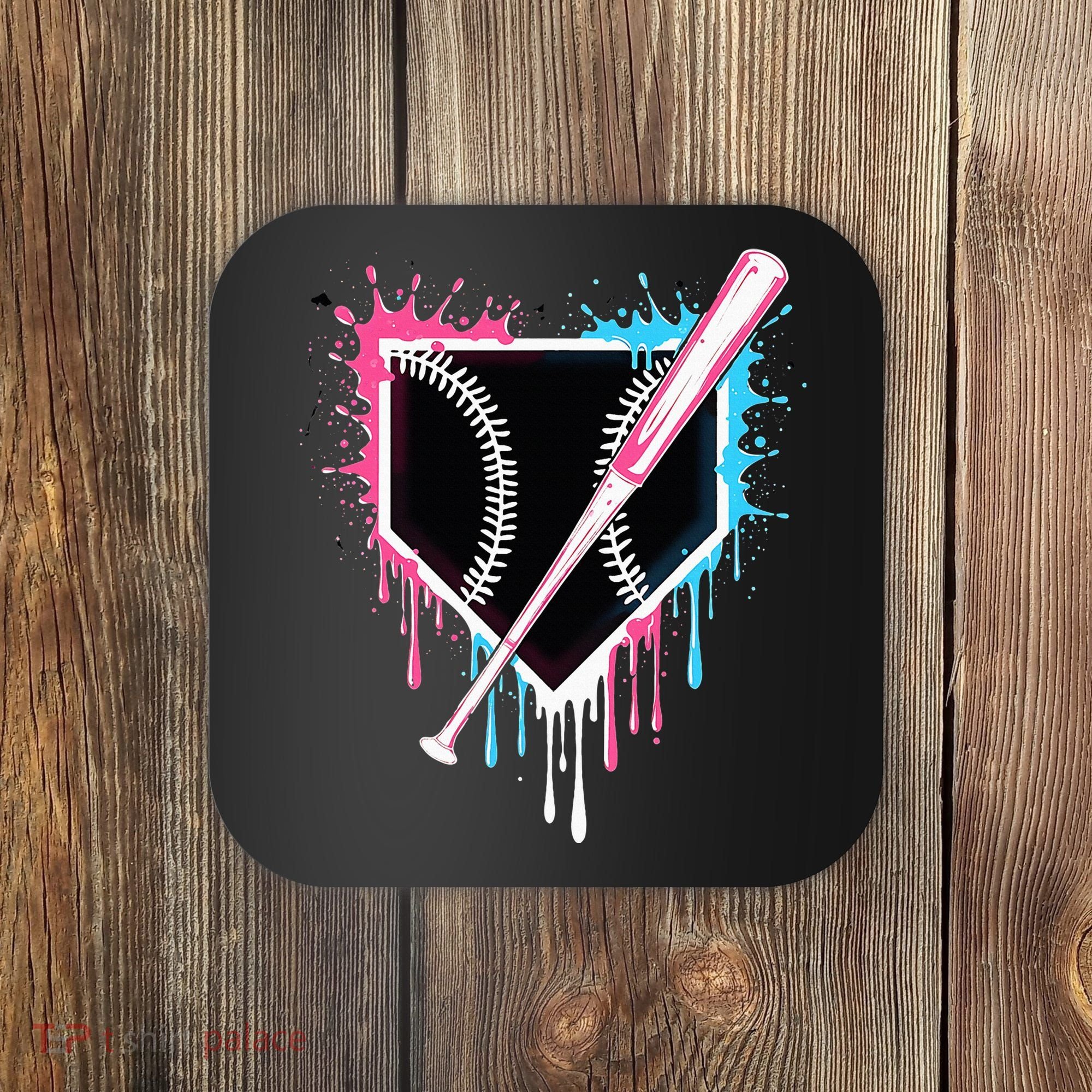 Sport Team Cool B.A.S.E.B.A.L.L Home Plate Drip With Sprinkles Drip Coaster