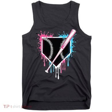Sport Team Cool B.A.S.E.B.A.L.L Home Plate Drip With Sprinkles Drip Tank Top