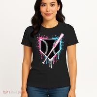 Sport Team Cool B.A.S.E.B.A.L.L Home Plate Drip With Sprinkles Drip Women's T-Shirt thumb 4