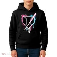 Sport Team Cool B.A.S.E.B.A.L.L Home Plate Drip With Sprinkles Drip Kids Hoodie thumb 4