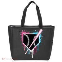 Sport Team Cool B.A.S.E.B.A.L.L Home Plate Drip With Sprinkles Drip Tote Bag thumb 0