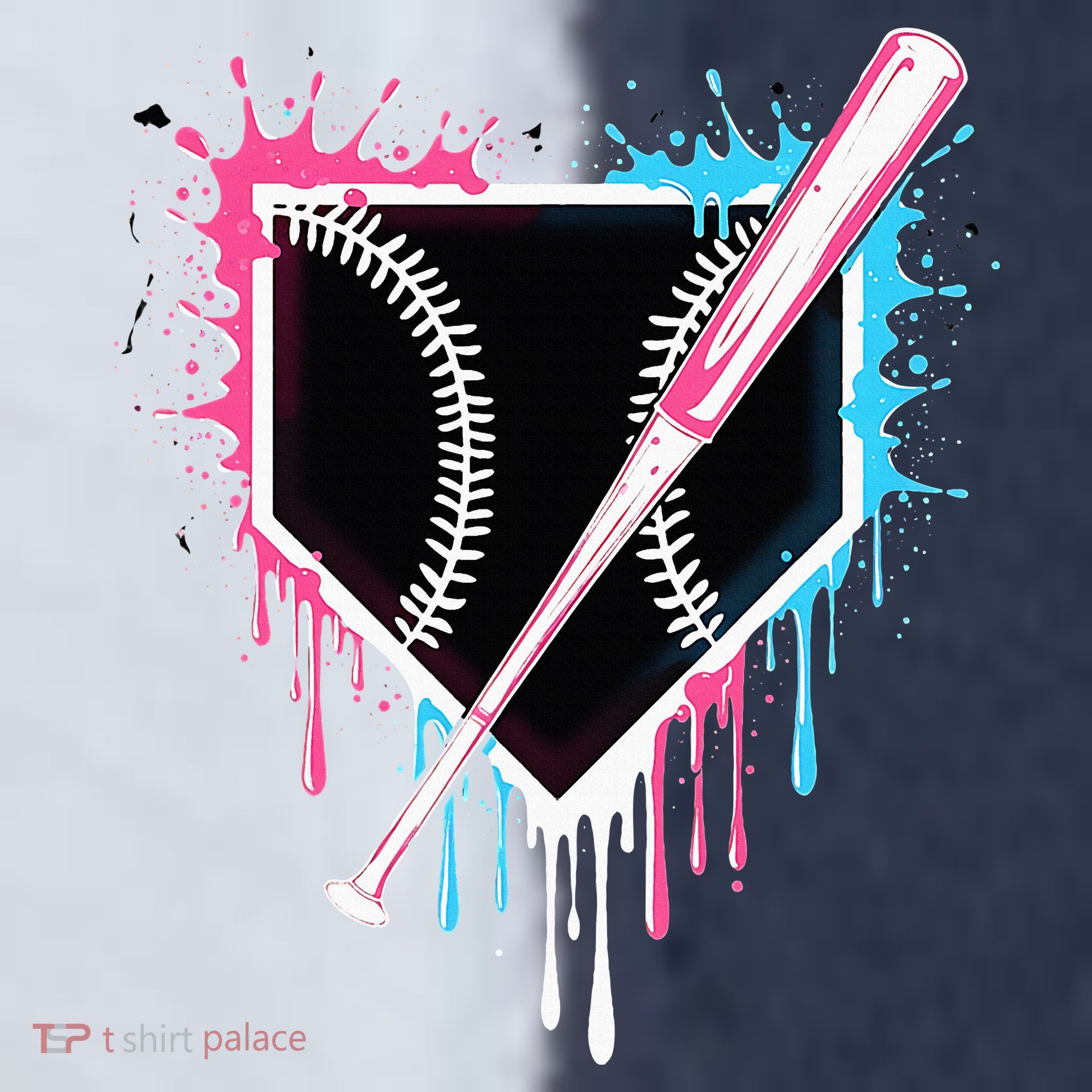 Sport Team Cool B.A.S.E.B.A.L.L Home Plate Drip With Sprinkles Drip Sport-Tek Competitor United Soccer Jersey