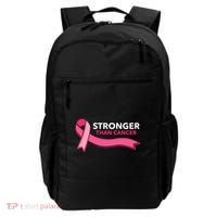 Stronger Than Cancer Pink Ribbon Backpack thumb 0