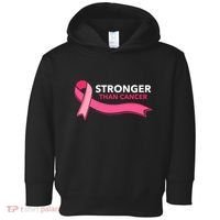 Stronger Than Cancer Pink Ribbon Toddler Hoodie thumb 0