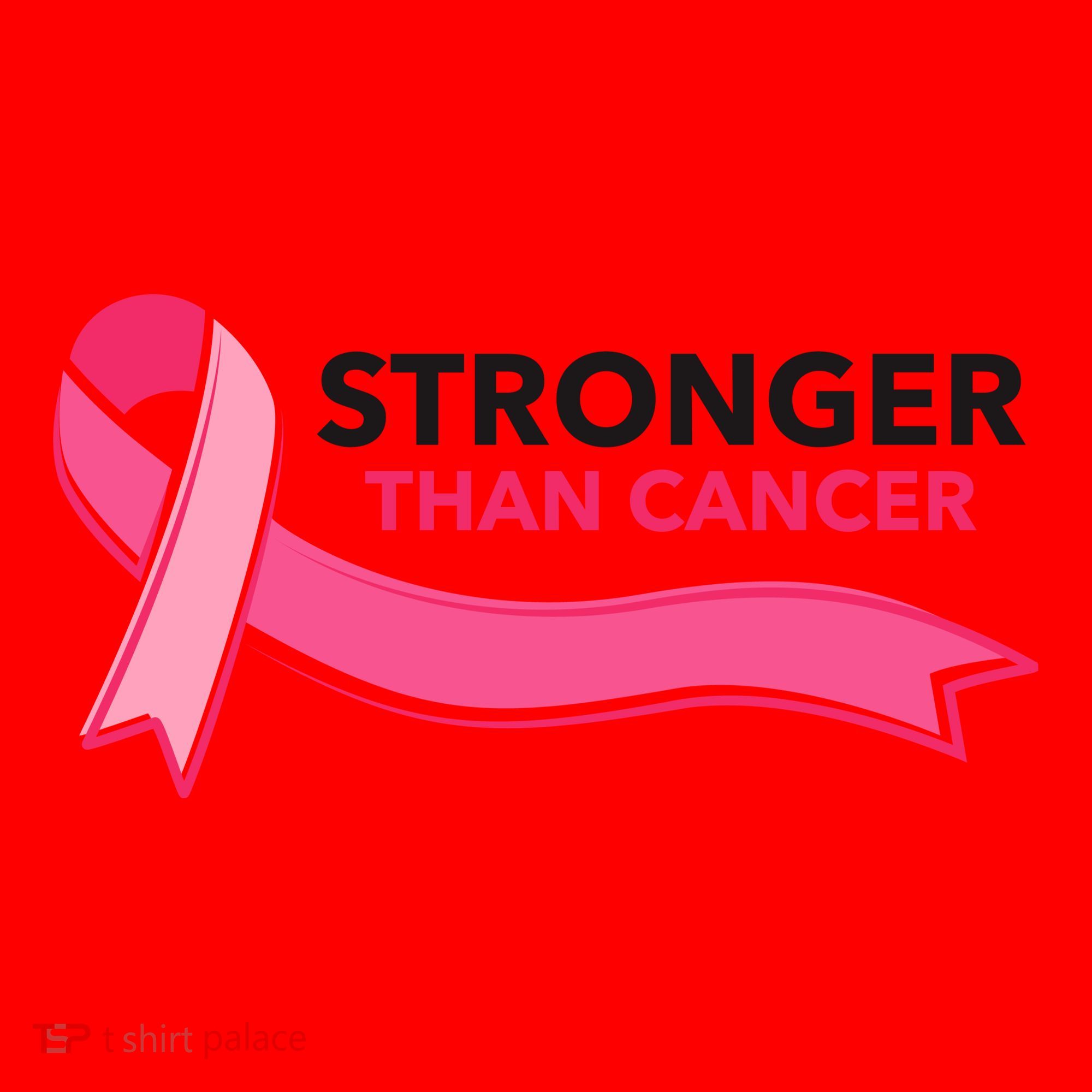 Stronger Than Cancer Pink Ribbon Santa Hat
