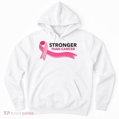 Stronger Than Cancer Pink Ribbon Hoodie