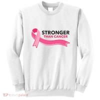 Stronger Than Cancer Pink Ribbon Sweatshirt thumb 0