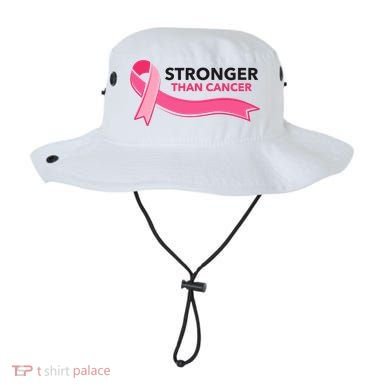 Stronger Than Cancer Pink Ribbon Bucket Hat