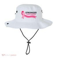Stronger Than Cancer Pink Ribbon Bucket Hat thumb 0