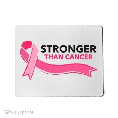 Stronger Than Cancer Pink Ribbon Mousepad