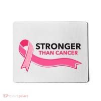 Stronger Than Cancer Pink Ribbon Mousepad thumb 0