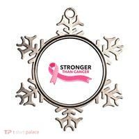 Stronger Than Cancer Pink Ribbon Ornament thumb 0