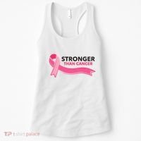 Stronger Than Cancer Pink Ribbon Women's Tank Top thumb 0