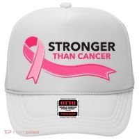 Stronger Than Cancer Pink Ribbon Hat thumb 0