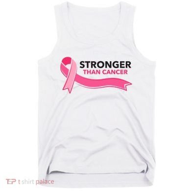 Stronger Than Cancer Pink Ribbon Tank Top