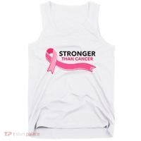 Stronger Than Cancer Pink Ribbon Tank Top thumb 0