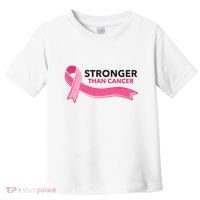 Stronger Than Cancer Pink Ribbon Toddler T-Shirt thumb 0